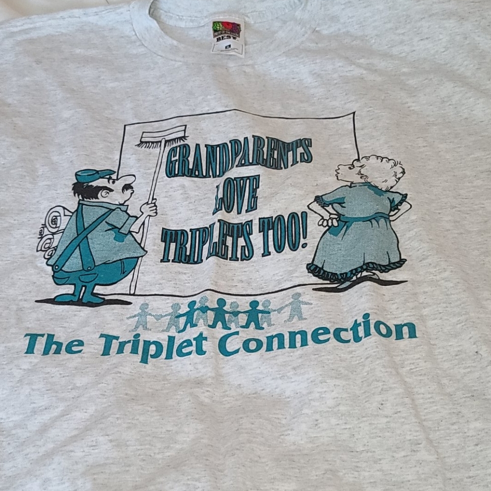3/$15 Grandparents Love Triplets T-shirt NWOT